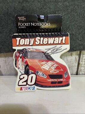 Nascar Tony Stewart Orange Race Car Pocket Notebook